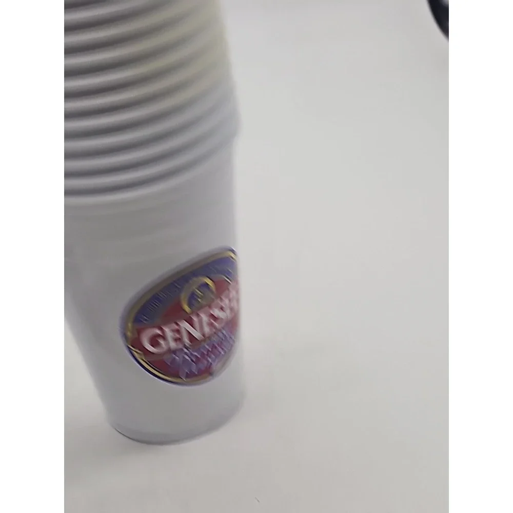 Genesee Brewery Beer plastic disposable  Vintage‎ Cups ( Some Yellowing ) Lot 49